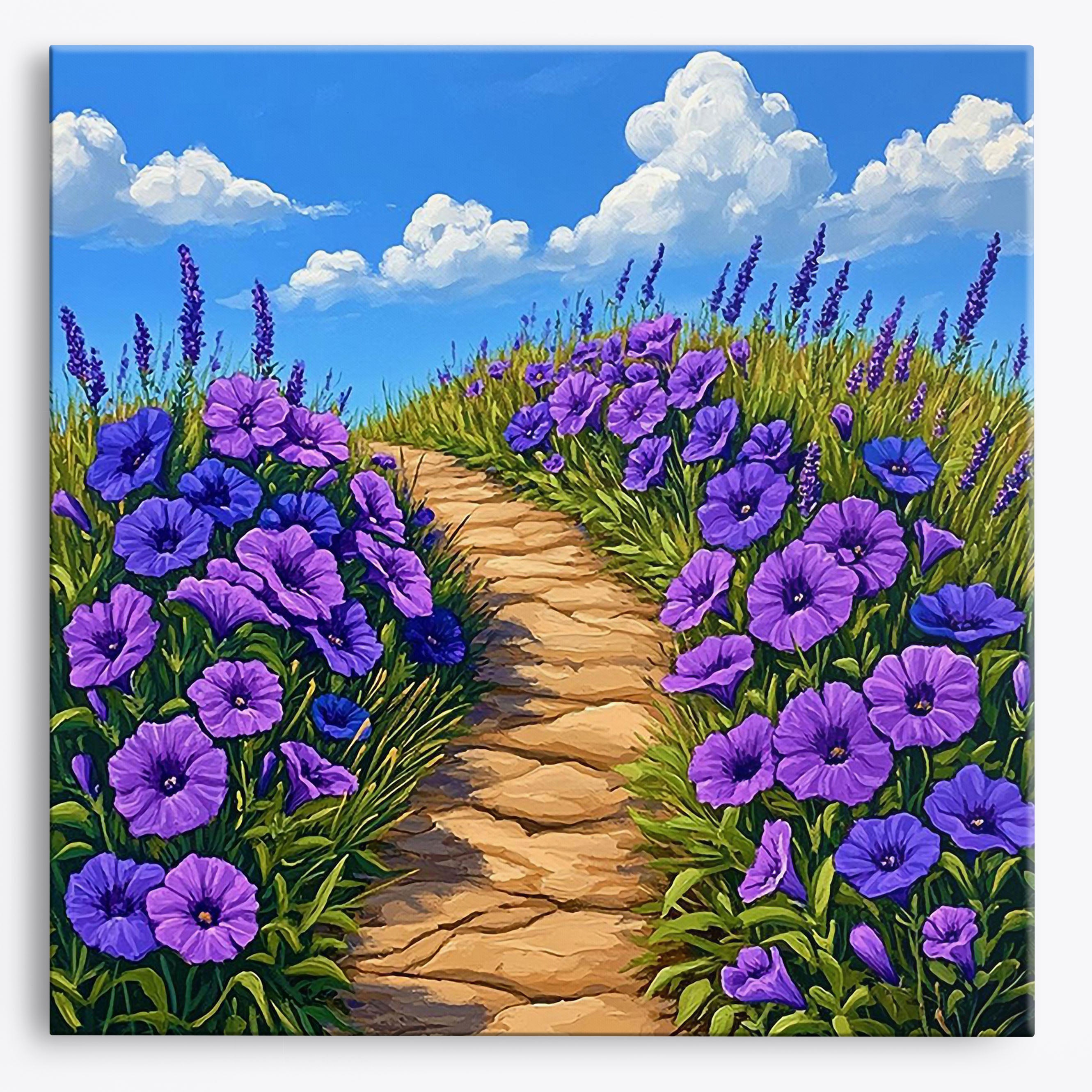 Lavender Trail No Frame / Regular (15.75"x15.75"/40x40cm) / 24 colors