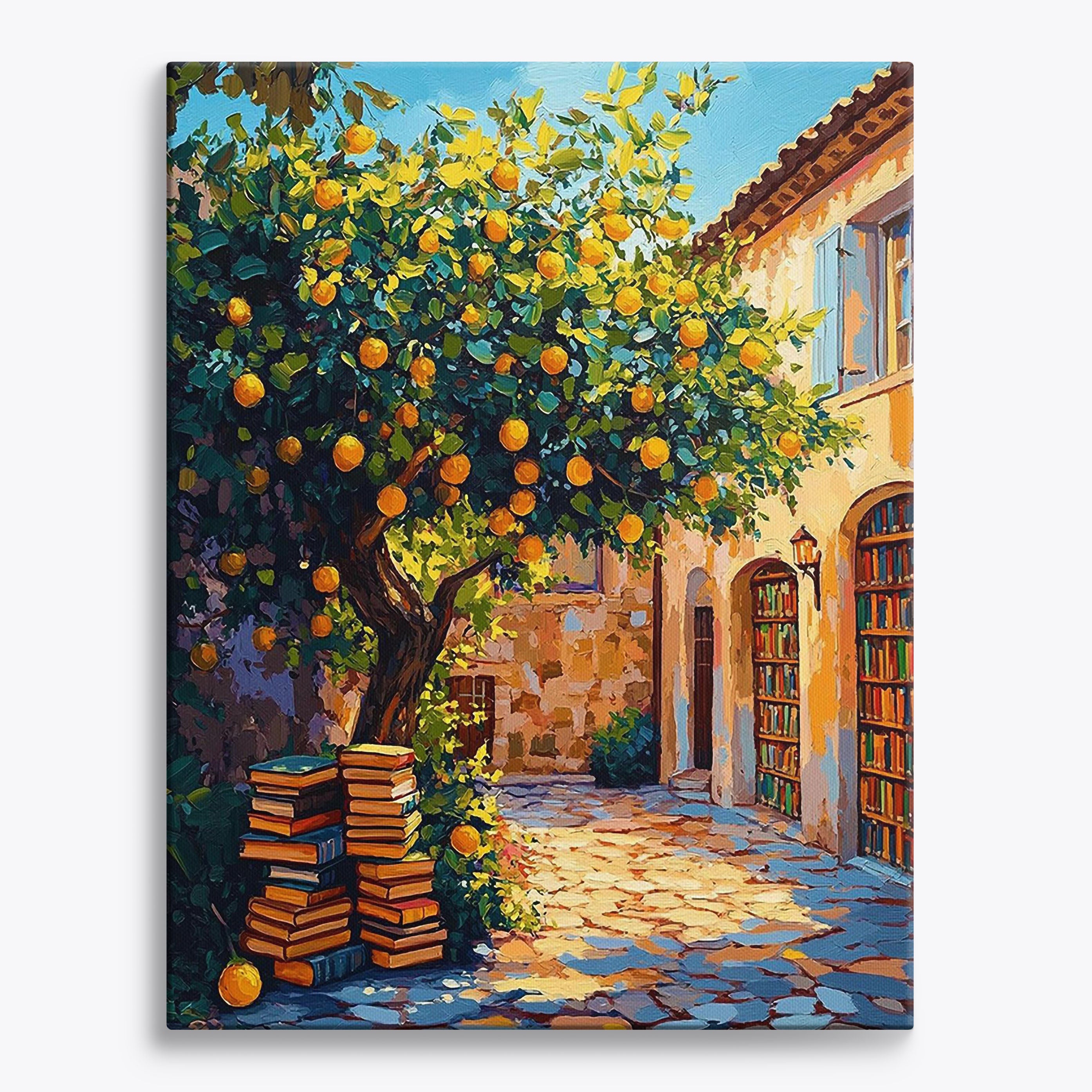 Lemon Light Library No Frame / Regular (19.7"x15.75"/50x40cm) / 24 colors