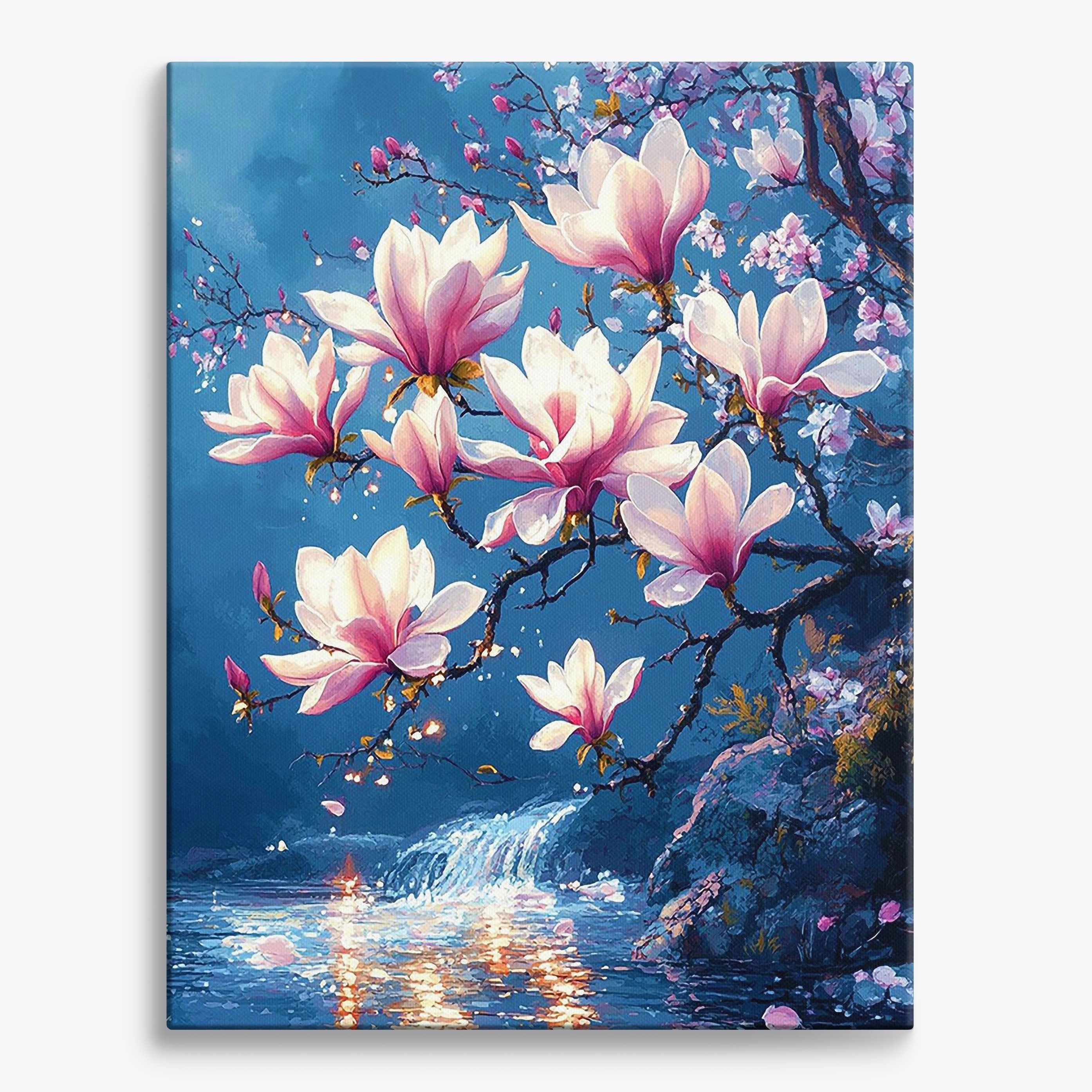 Magnolia Majesty No Frame / Regular (19.7"x15.75"/50x40cm) / 24 colors