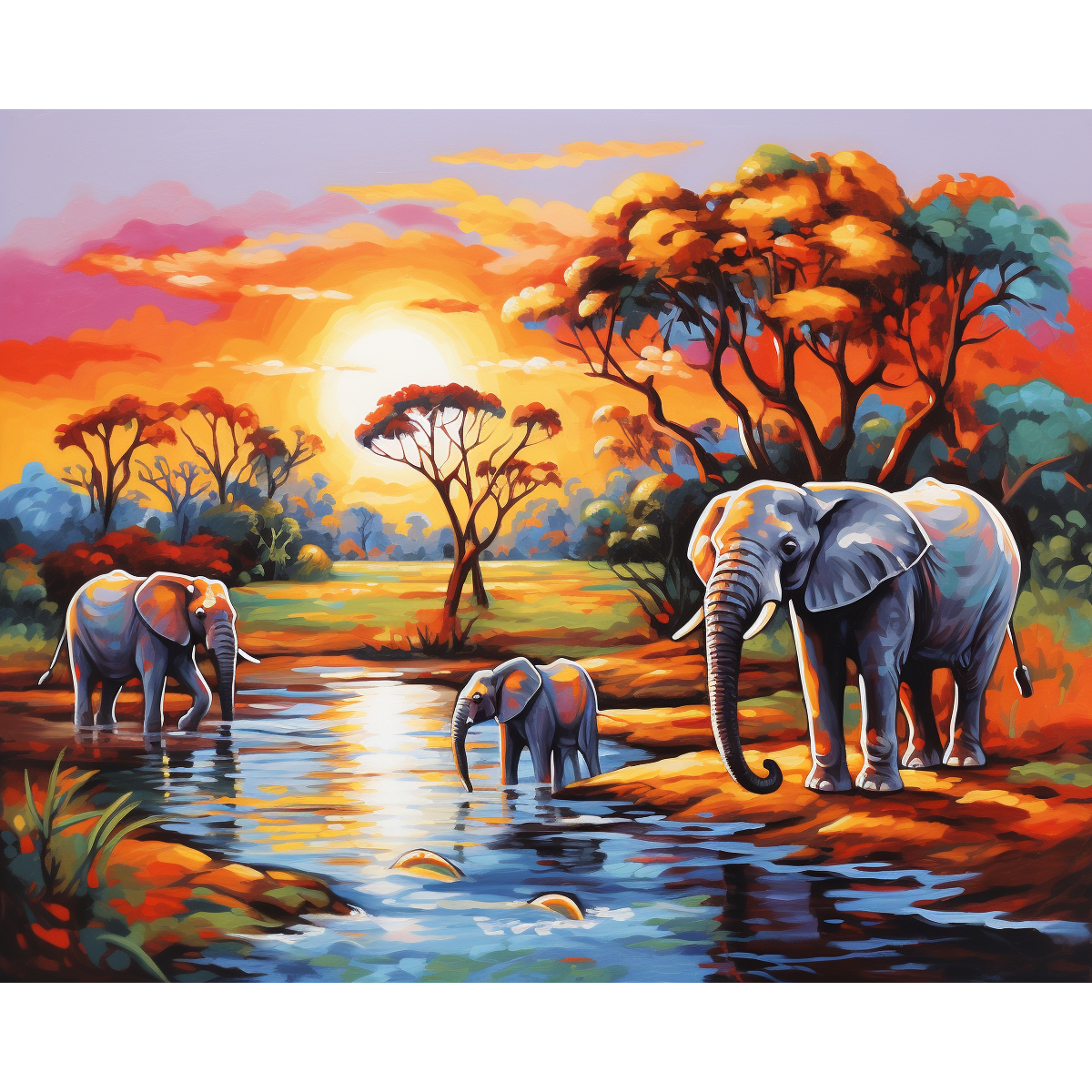 Mosaico de elefantes