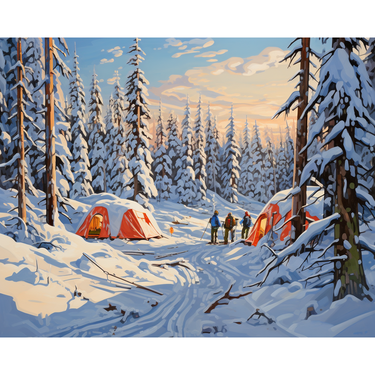 Camping Snowfall