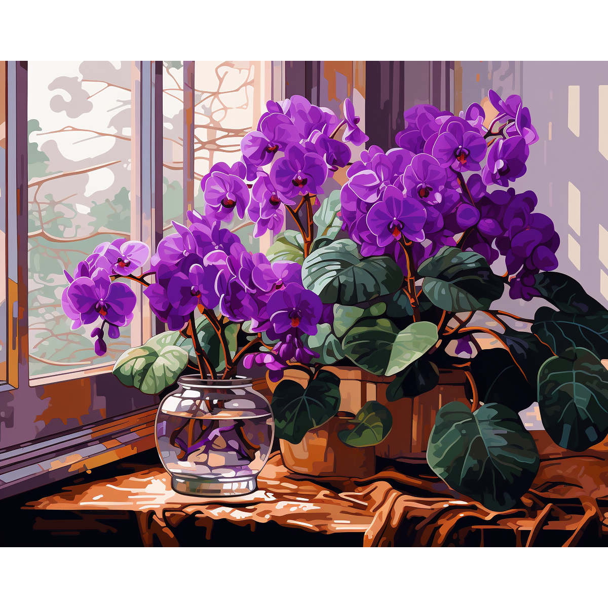 Flores de violeta